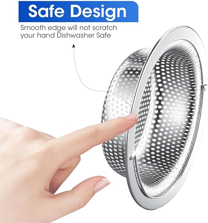 2 Pack 4.5" Kitchen Sink Strainer