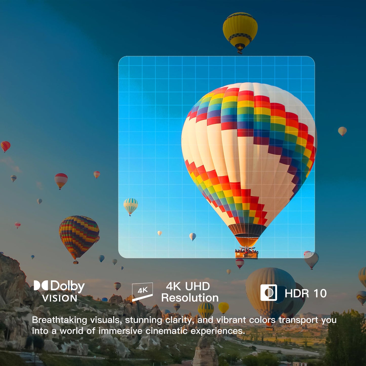 FPD 65 Inch Smart TV, 4K LED Google TV with Google Play Built-in Google Cast, HDR 10, Compatible with Dolby Atmos & Vision MEMC, Voice Assistant Remote, UHD Flat Screen Television (CG65-C3,2024)