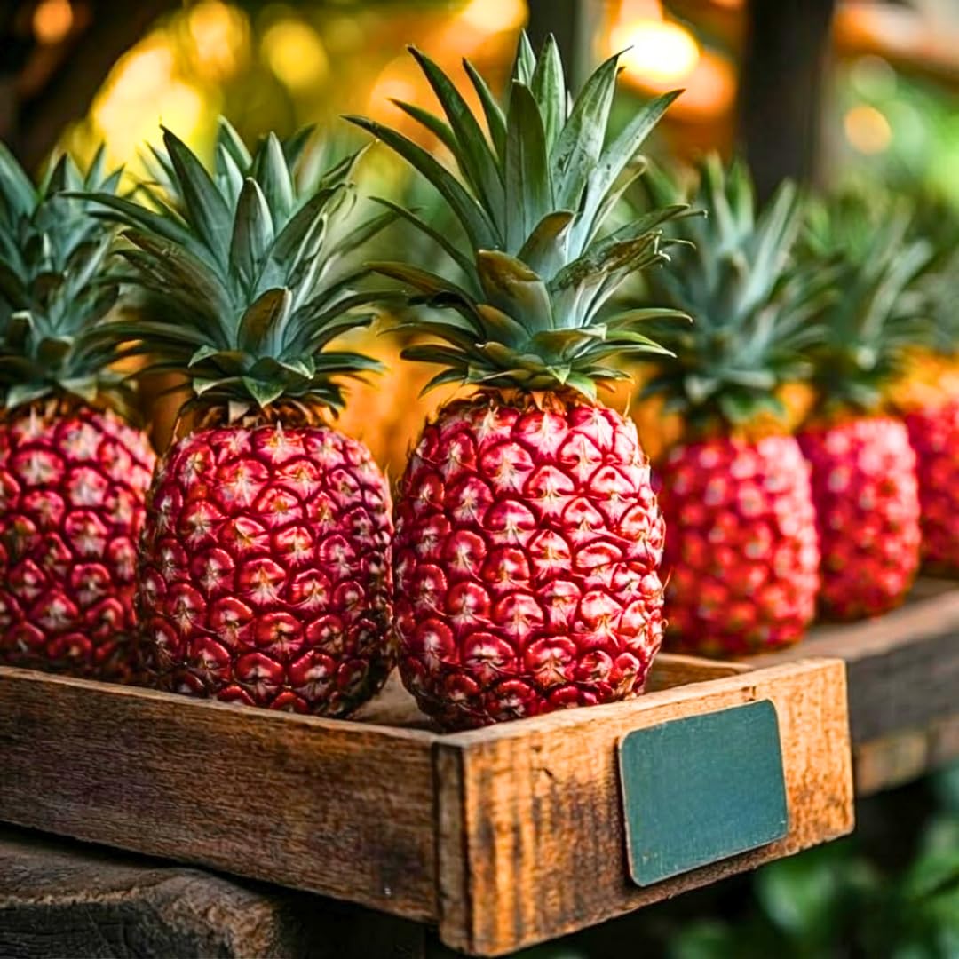 Pack 2 Random Pineapple Plants Live, Tropical Fruit for Spring Plant, Well-Rooted 4 to 8 Inch Tall for Planting Outdoor Full Sun