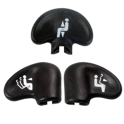 GCDI2020 3-Pack Replacement Knob Set for Post 2004 Classic Aeron Chair, Black (Graphite), Includes Height Adjustment, Rear Tilt, Forward Tilt Knobs, Fits Latest Version with Grooved/Flat Style Handles