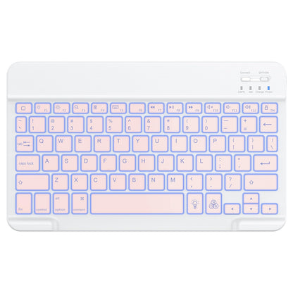 OMOTON Bluetooth Keyboard, Backlight Wireless Rechargeable Keyboard for iPad, iPad Pro, iPad mini, iPad Air with Illuminated LED (White)