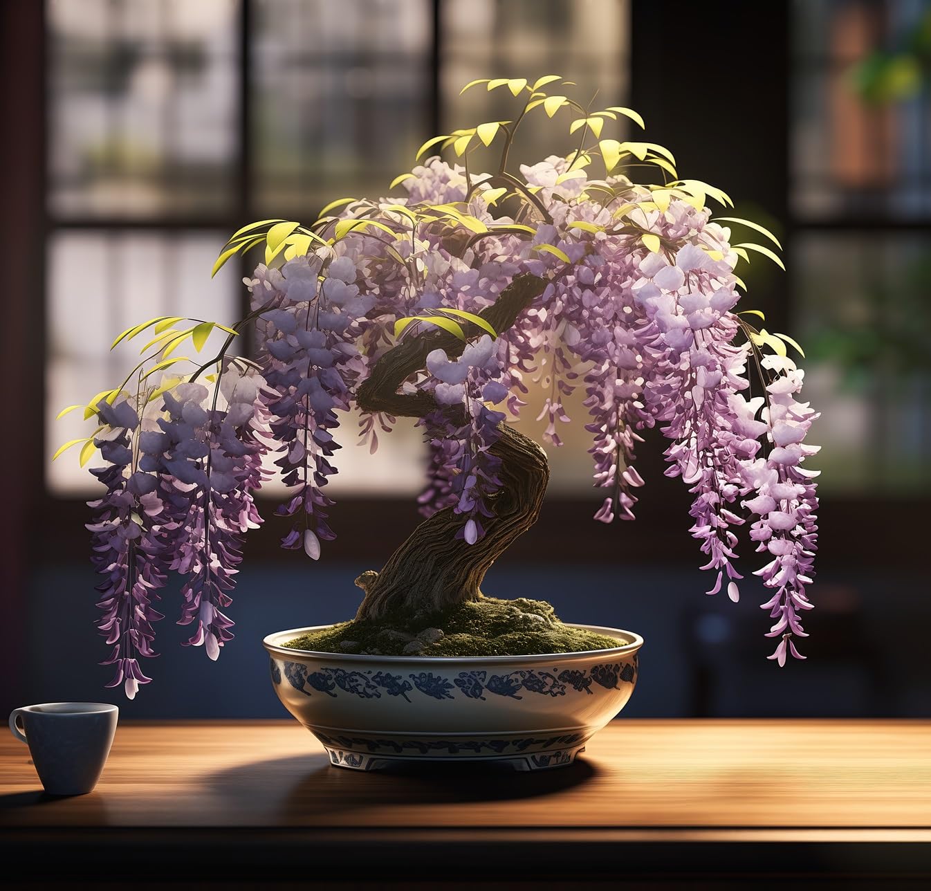 Weeping Wisteria Bonsai Tree Seeds for Planting – 10 Seeds | Cascading Purple Blooms | Outdoor Flowering Bonsai | Fast-Growing Vine Tree for Pots, Patios & Gardens