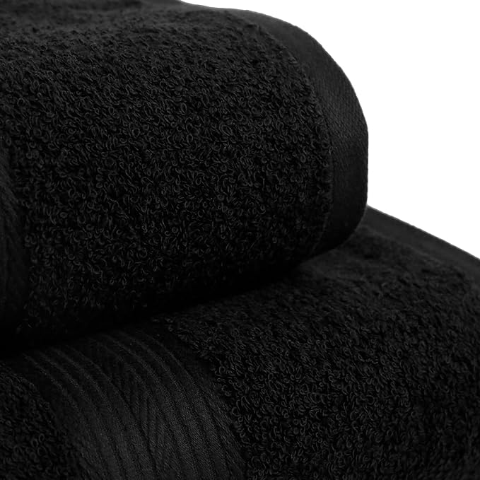 Amazon Basics 6-Piece Highly Absorbent Fade-Resistant Towel Set, 100% Cotton