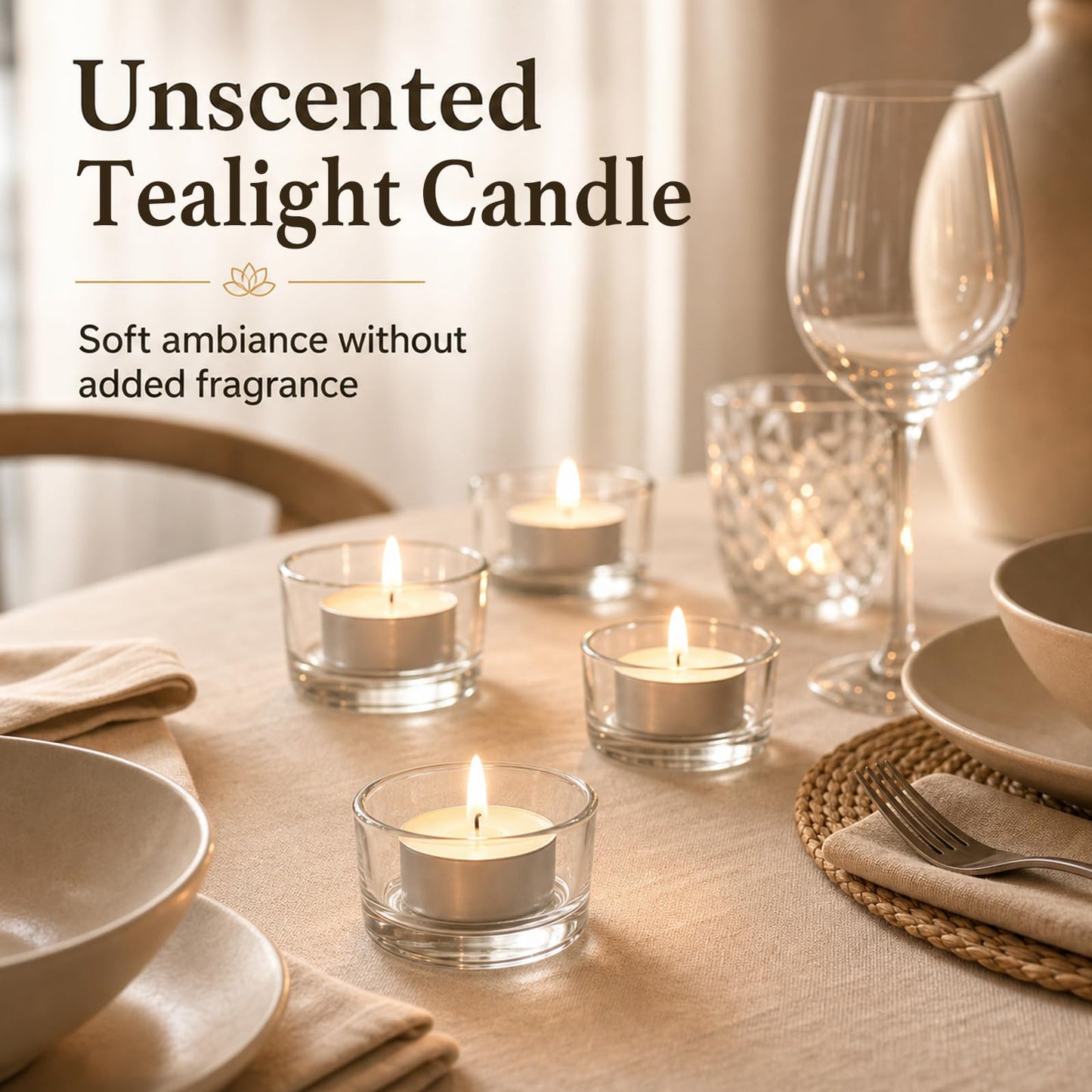 MOSROAD Tea Lights Candles 200 Pack, 4 Hour Palm Wax White Tealight Candle Bulk for Home, Natural Unscented Small Votive Candles for Wax Warmer, Smokeless Tea Light for Wedding, Shabbat, Emergency