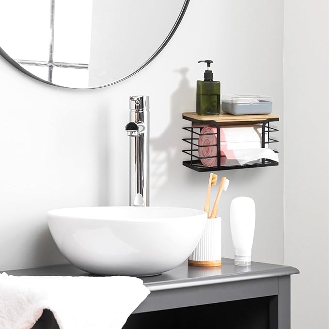 2 Pack Trash Bag Dispenser & Garbage Holder – Stackable Wall Mount Storage