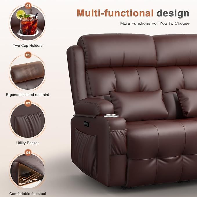 Power Loveseat Recliner Sofa