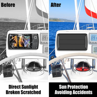 Helix7 Cover- Heavy Duty Fish Finder Sun Cover,Helix 7 Cover Straps Neoprene Screen Protector for 780036-1 UC H7 PR,Fits Most of Helix 7 Series,Professional Protection from Sun/Weather Damage-Black1