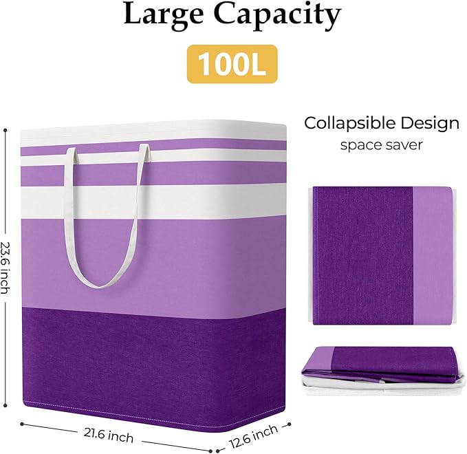 StorageRight Large Collapsible Laundry Basket Hamper