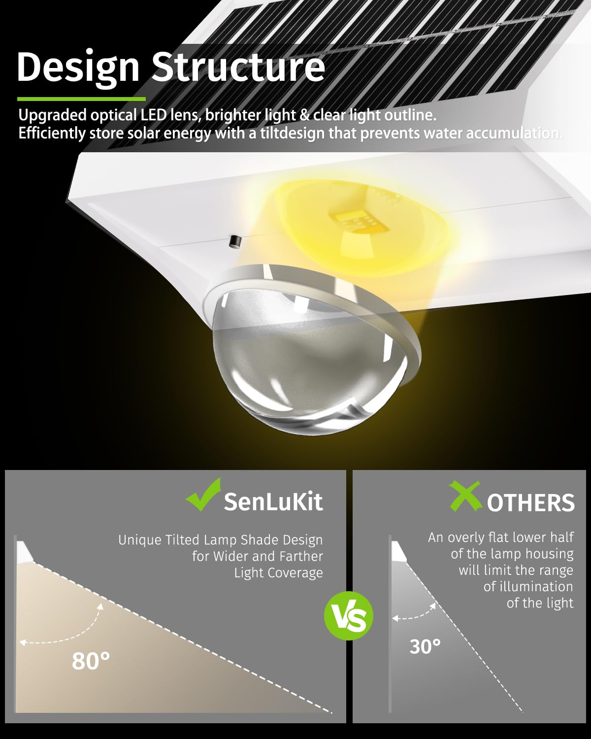 Solar Fence Lights Outdoor Waterproof High Brightness LED Spot Lens Deck Lights 7 Mode Warm & Cool White RGB Solar Powered Wall Lighting Decor for Outside Patio Step Backyard Railing - 8 Pack(White)