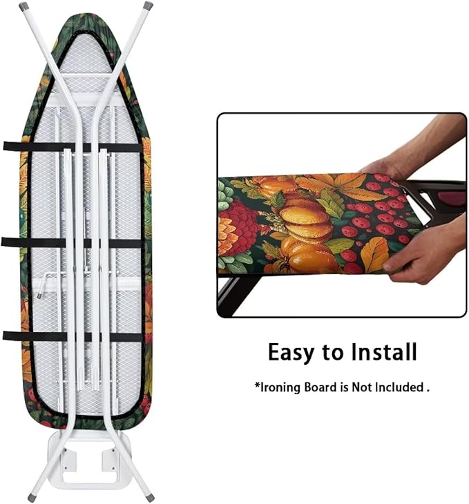 Turkey Thanksgiving Ironing Board Cover Standard Size Holiday Ironing Board Pad