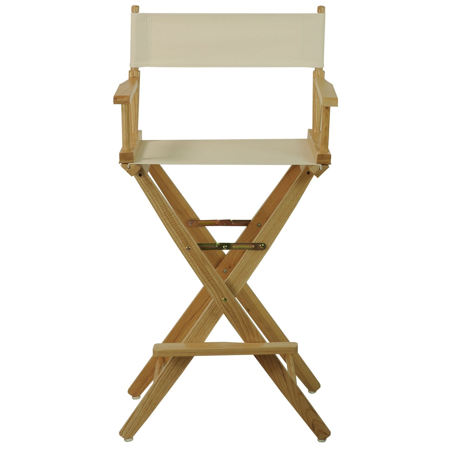 American Trails Extra-Wide Premium 30" Director's Chair Natural Frame with Natural Canvas, Bar Height