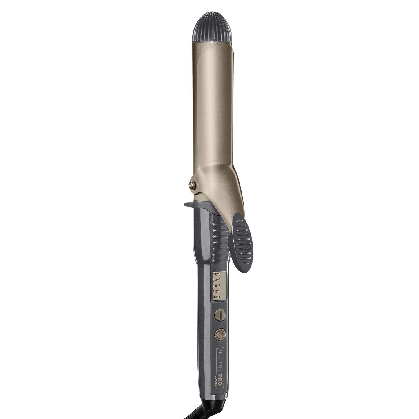 CONAIR INFINITIPRO Tourmaline 1 1/2-Inch Ceramic Curling Iron, 1 ½ inch barrel produces soft waves – for use on medium and long hair