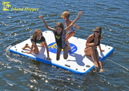 Island Hopper Island Buddy 8 Foot Inflatable Swimming Water Platform (Island Buddy 8 Only)
