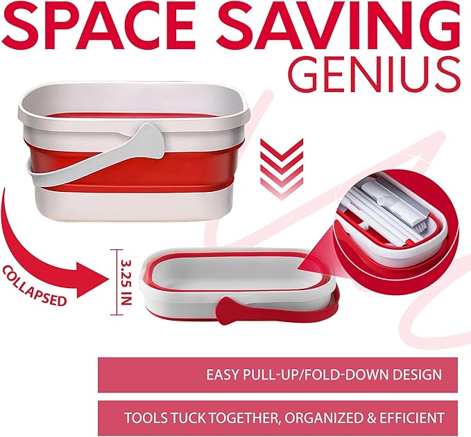 Collapsible Mop and Bucket Set