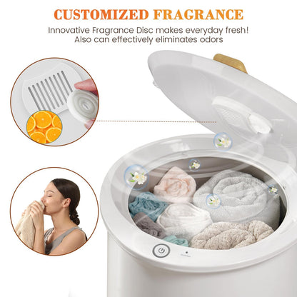Keenray Bucket Style Towel Warmers, Luxury Bucket Towel Warmer, Large Towel Warmer for Bathroom, Auto Shut Off, Fits Up to Two 40"X70" Oversized Towels, Bathrobes, Blankets, PJ's and More, White, CL1