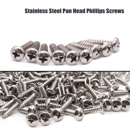 mankk 50PCS 1/2 Inch Rope Light Clips P-Style Mounting Clips Plastic Cable Clamps with Compatible Stainless Steel Pan Head Phillips Screws for Wire Management M-030-BK-LS