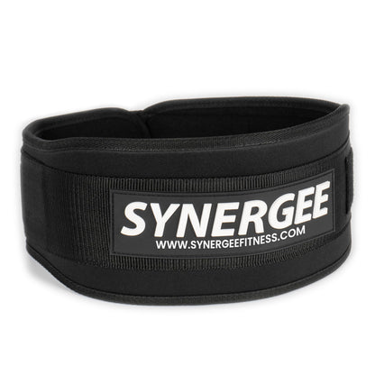 Synergee Weightlifting Belt 5” Padded Support for Squats Deadlifts Powerlifting & Cross Training - Small