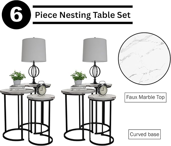Lavish Home Nesting Tables