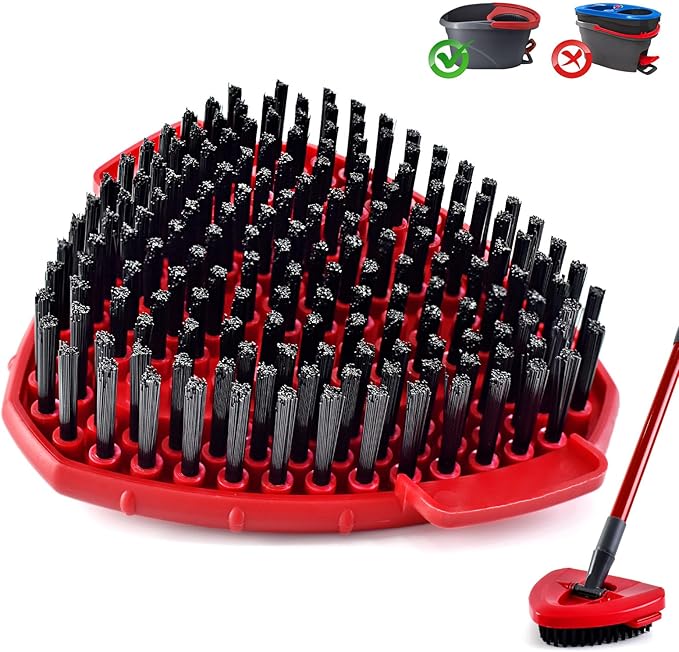 Scrubber Mop Head for Ocedar, Upgrade Scrub Brush for Ocedar, Spin Mop Scrub