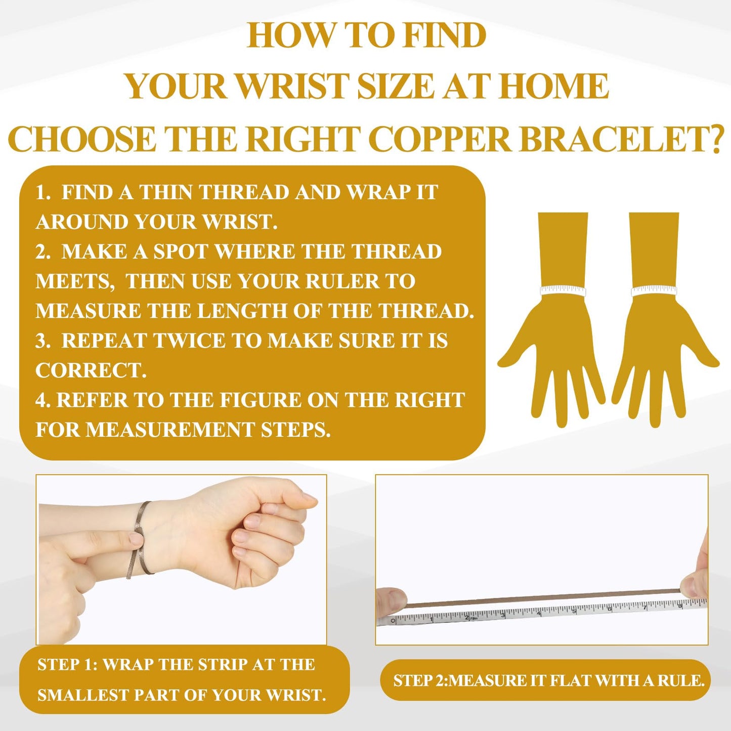 Otuuz 6 Pcs Copper Bracelets for Men Women Copper Cuff Bracelets Adjustable Size Health Jewelry Gift Handmade Uncoated Health Jewelry Gifts(Wire Overlap Style)
