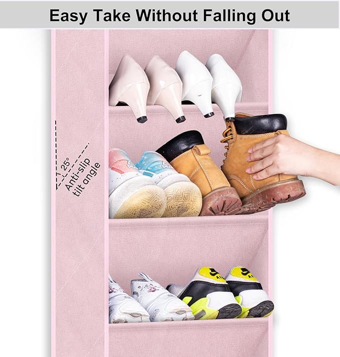 SLEEPING LAMB Over The Door Shoe Organizer