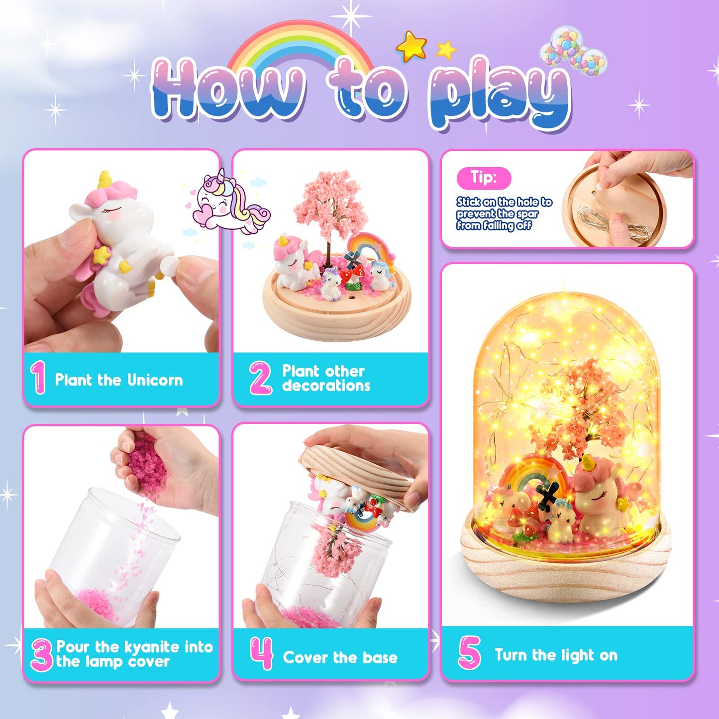 Dislocati Unicorn Gifts for Age 3-9 Year Old Girls Craft Kits for Kids Age 3-8, 3-7 Year Old Girl Best Handmade Unicorn Toys & Games