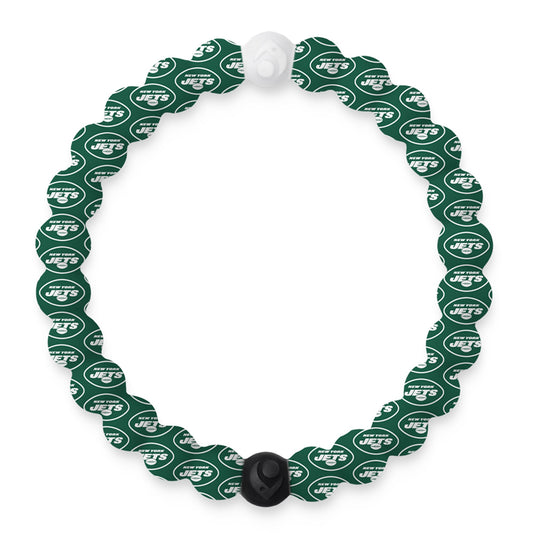 Lokai Silicone Beaded Bracelet for Men & Women, NFL Football Collection - New York Jets, Medium - Silicone Jewelry Fashion Bracelet Slides-On for Comfortable Fit