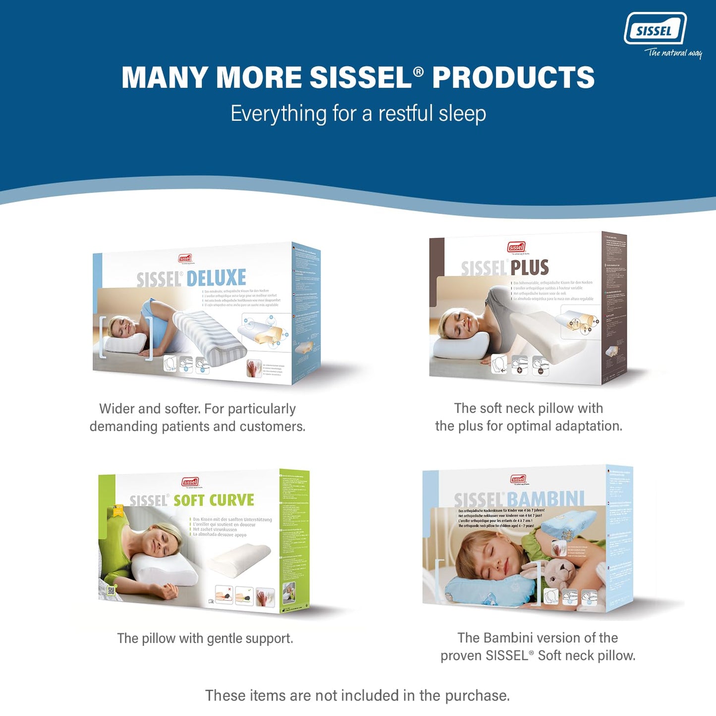 SISSEL ® Classic Medium Orthopaedic Neck Pillow | Soft & Gentle support