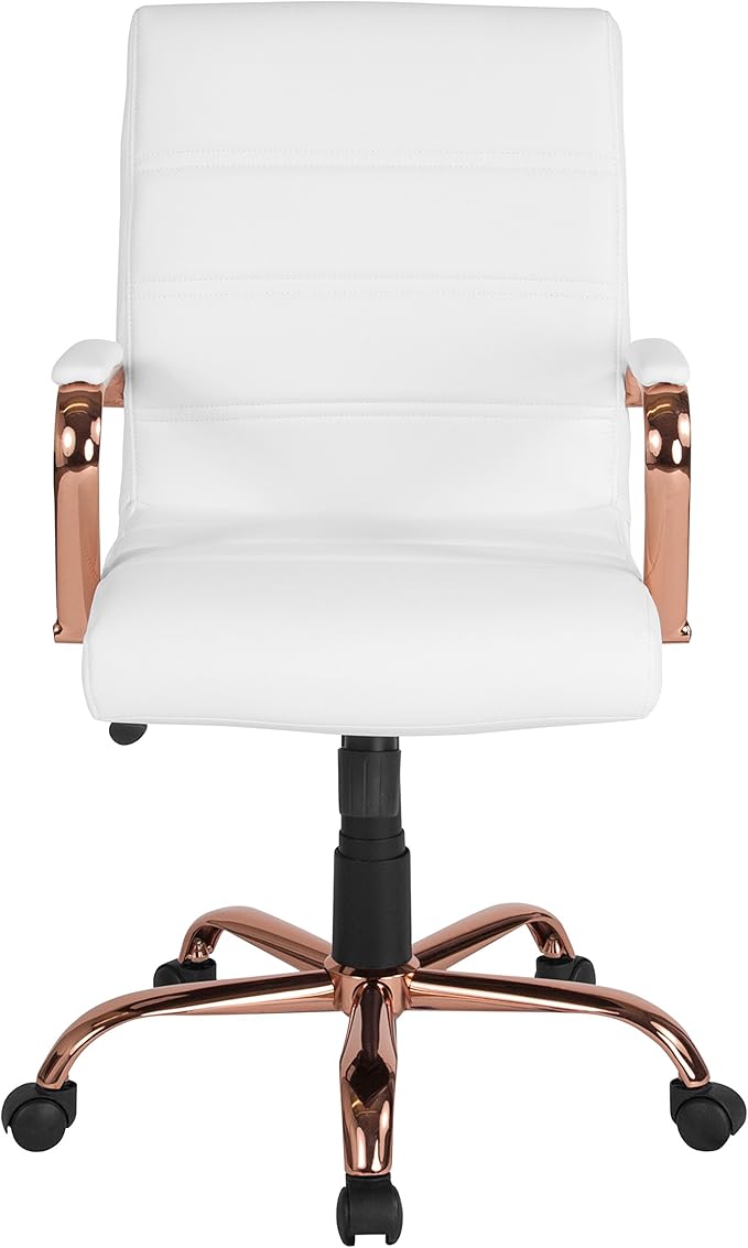 Flash Furniture Whitney Mid-Back Swivel LeatherSoft Desk Chair