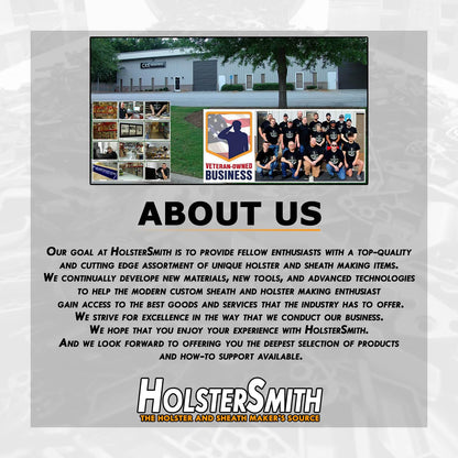 HolsterSmith Metal Snap Sets - (Line 24) - (Pull the Dot) - (Black) - (1 Set) - for Leather, Holsters, Sheaths, Pouches, and Clothing