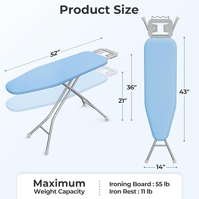 Yaheetech Foldable Ironing Board, Heavy Duty Iron Board