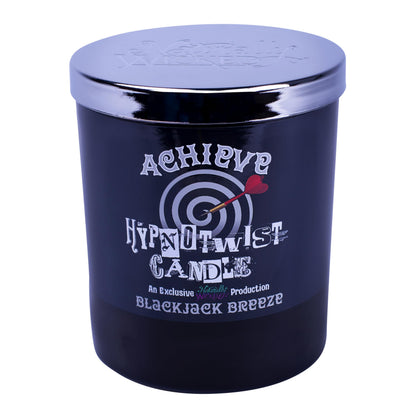 Naturally Wicked Hypnotwist Achieve Candle | Hypnotic Crystal Spell Candle | Inc Crystal Spinning Top