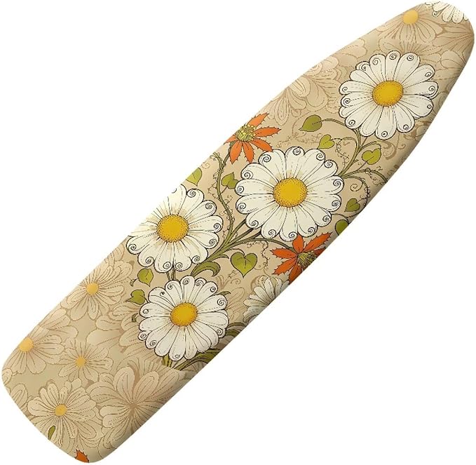 Daisy Print Ironing Board Cover and Pad Heat Reflective Stain Resistant Iron