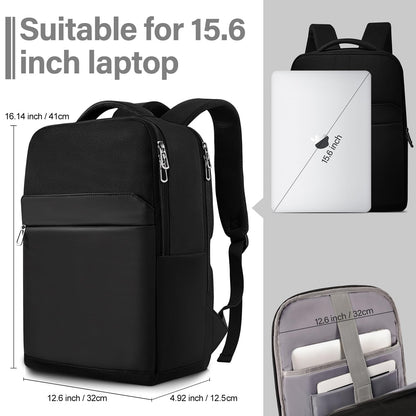 SONAMBULO Laptop Backpack,Business Travel Laptop Rucksack with USB Charging Port,Waterproof Laptop Bag 15.6 inch,College Computer Backpack for School,Men,Women,Travel,Work,Business