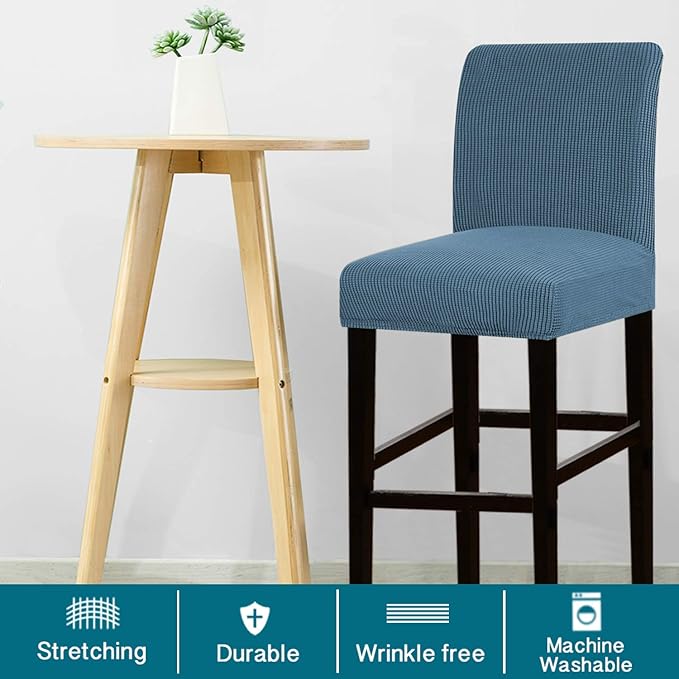 Turquoize Stretch Bar Stool Cover Counter Stool Pub Chair Slipcover