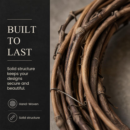 DomeStar 12PCS Natural Grapevine Wreaths, 4 Inch Small Wreath for Wall Decor, Crafts, Rattan Twig DIY Door Hanger for Home Wedding Spring Decorations