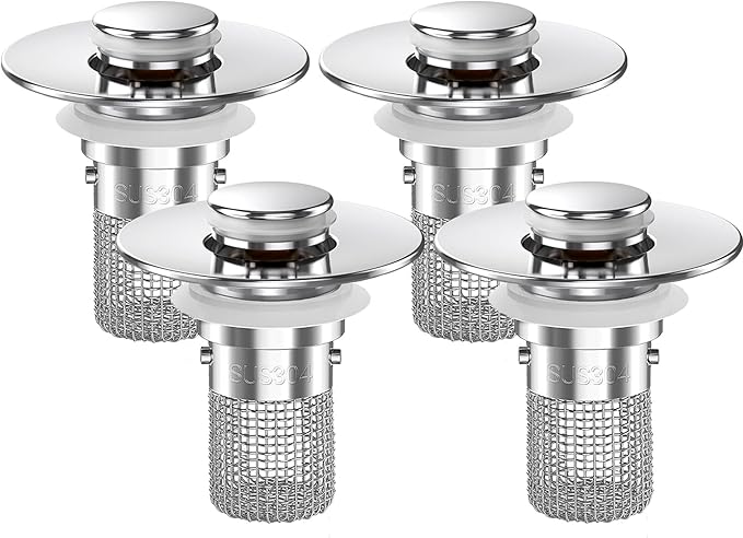 Sink Stopper Hair Catcher, Pop-up Sink Drain Strainer