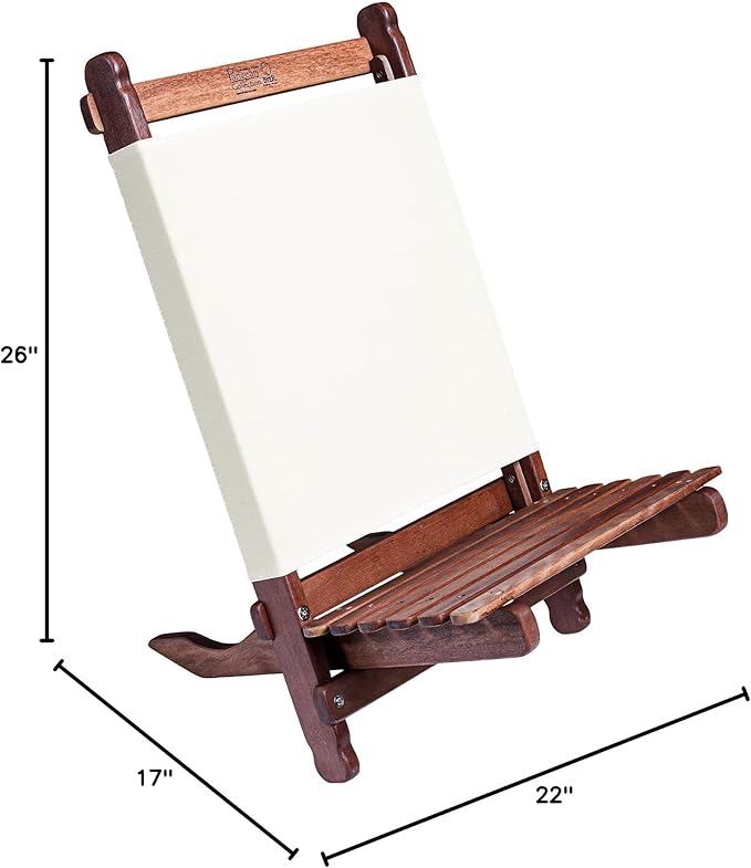 BYER OF MAINE Pangean Lounger Chair – Portable, Lightweight, Foldable Wood and