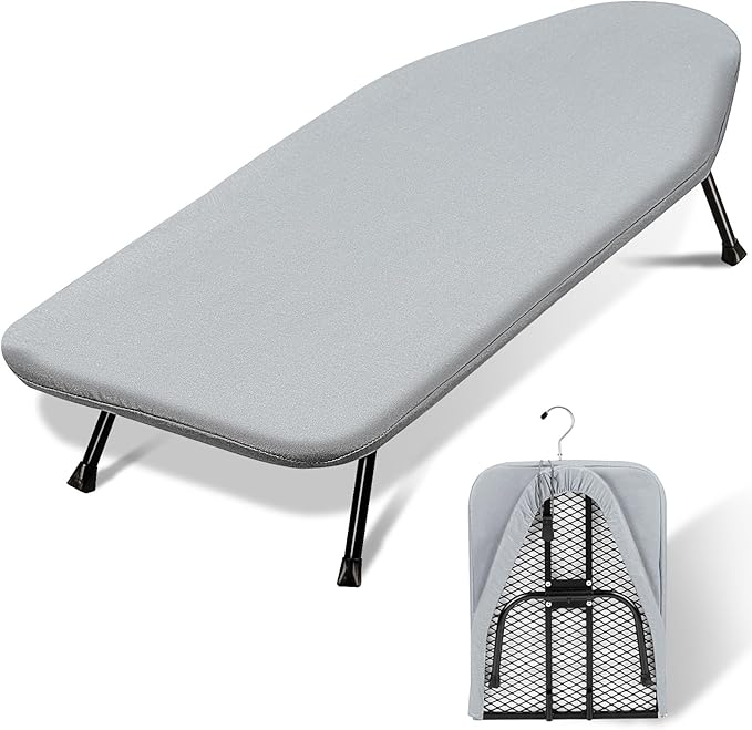 SheeChung Small Ironing Board 12"X32", Mini Ironing Board