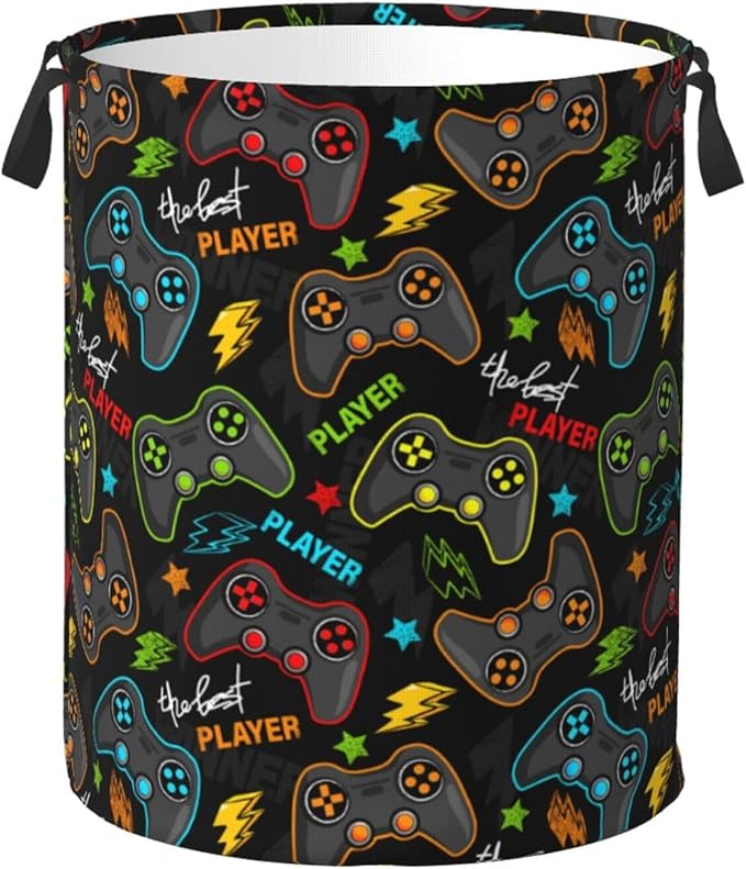 Gaming Joysticks Laundry Hamper Bag