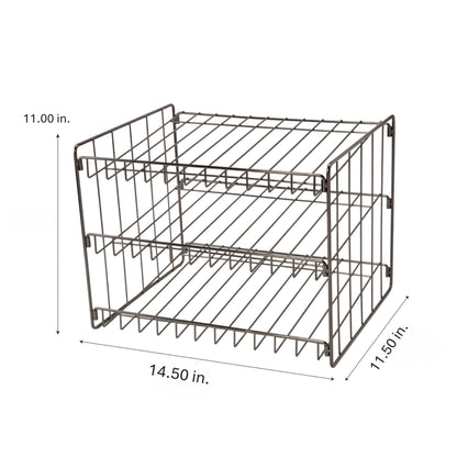 Kitchen Details 3 Tier Can Organizer | Canned Food Storage Rack | Kitchen Cabinet and Pantry Organization | Holds 36 Cans | Space Saving | Chrome