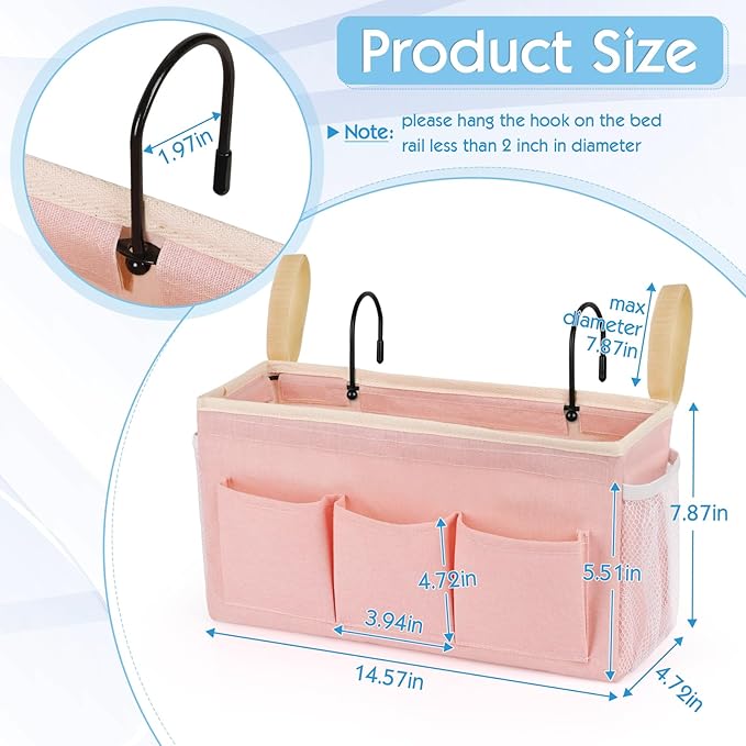Bedside Storage Caddy/Bedside Hanging Storage Bag