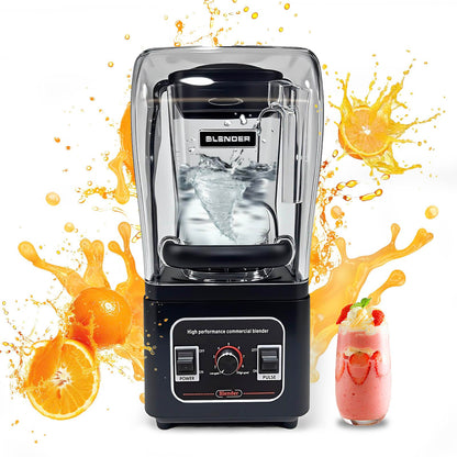 Nalison Commercial Blender Heavy Duty Restaurant, Professional Quiet Blender,1800W Commercial Mixer for Smoothies, Noise Reduction Blenders for Kitchen and Business (Model: G7)