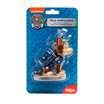 Dekora - 346170 PAT PATROUILLE Candle Figurine 3D Blue Wax 9 x 5 x 15 cm