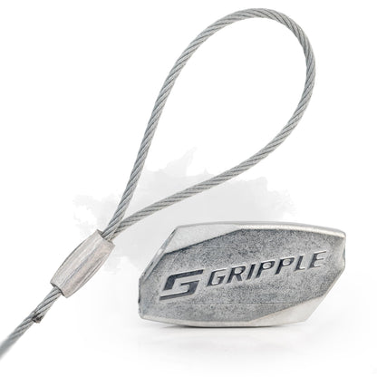 Gripple - No. 2 Standard Loop Hangers | Standard Hanger Cable | Hanger with Fastener for Fast Suspension | 100 lbs Safe Working Load | Sold in Packs of 10 | 10 Ft Wire Rope
