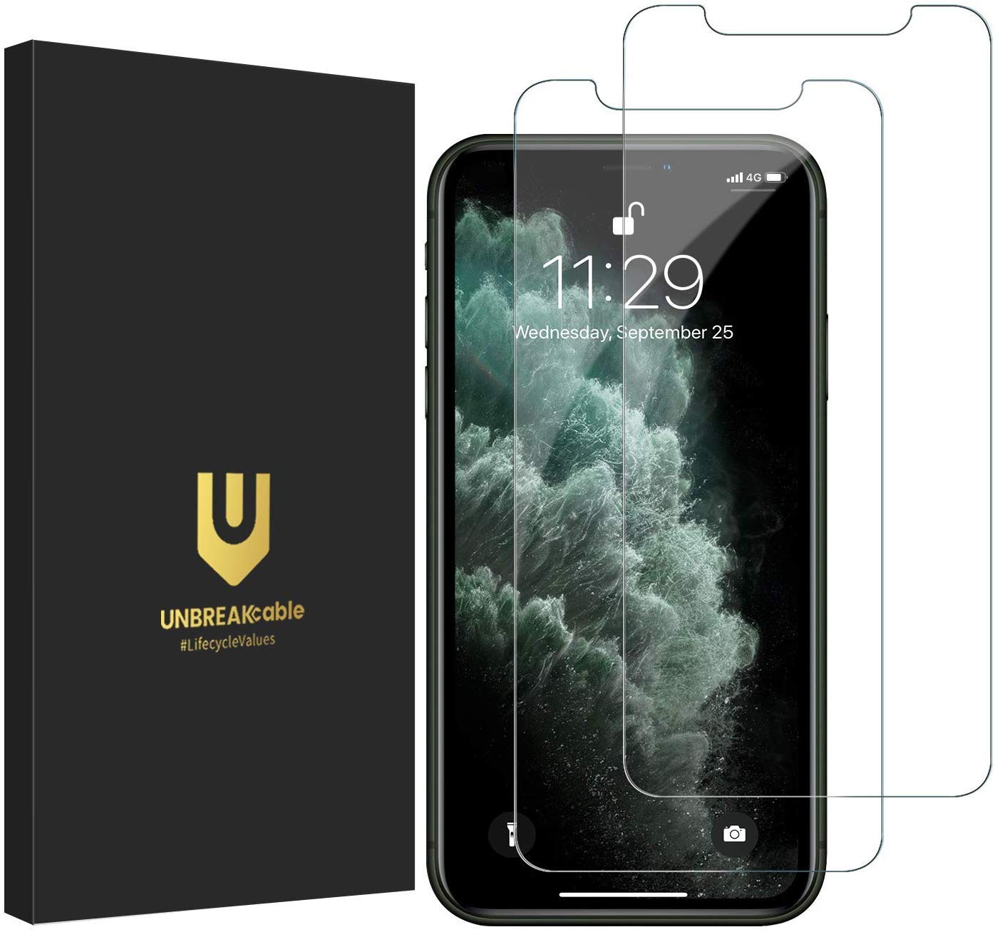 UNBREAKcable 2-Pack Screen Protector for iPhone 16e/13/13 Pro/14, Double Shatterproof Tempered Glass [Easy Installation] [9H Hardness] [99.99% HD] [Case Friendly] for Apple 13 Pro/13/14/16e 6.1 inch