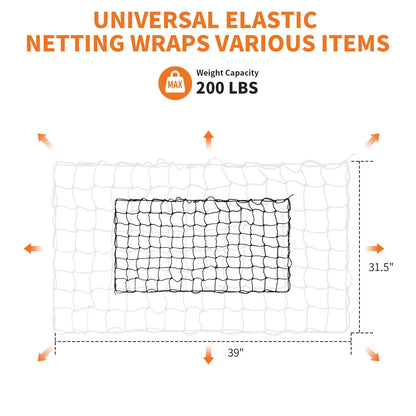 Roof Rack Cargo Basket,46"x36"x4.5" Heavy Duty Steel Carrier with Cargo Net, 200LB Capacity for Trucks & SUVs