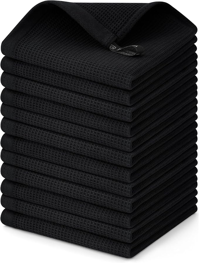 Homaxy 100% Cotton Waffle Weave Dish Cloths