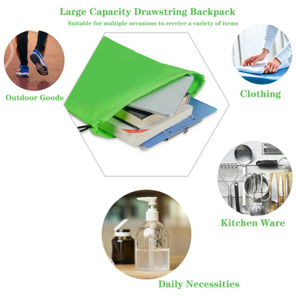 Topspeeder 10 Colors Drawstring Backpack Bags Sack Pack Cinch Tote Sport Storage Polyester Bag for Gym Traveling