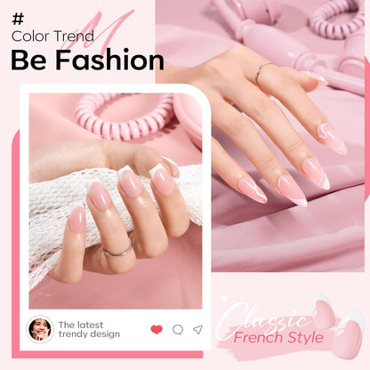 Modelones French Tip Tool- 6 Pcs Nail Stamp French Manicure Kit Suitable for DIY Together with Gel Nail Polish Art Tips Printing Tool Kit